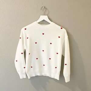 Mini Red Hearts Valentine’s Day Sweater